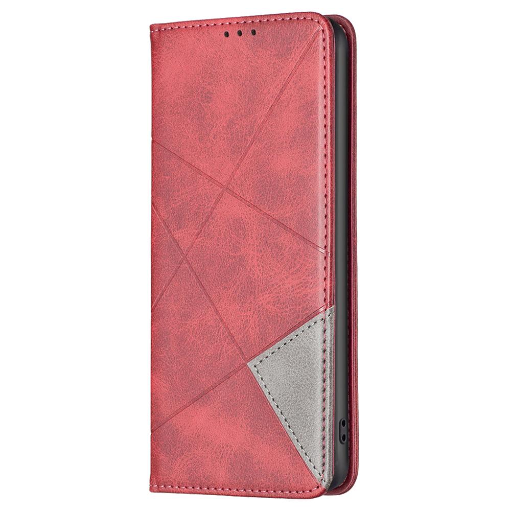 Pentru Samsung Galaxy F34 5G/M34 5G Husă tip stand cu clapă din piele PU cu linii imprimate, husă de telefon cu suport pentru carduri