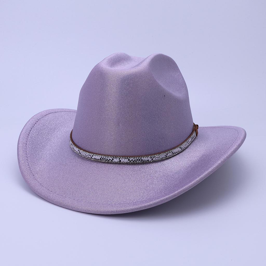 Men'S And Women'S Ethnic Style Western Cowboy Hat Sunscreen Travel Sunshade Top Hat Big Brim Jazz Hat Knight Hat