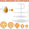3/4/5 Tier Acrylic Round Cupcake Stand Clear Birthday Cupcake Stand Holder Dessert Display for Wedding Birthday Christmas Party