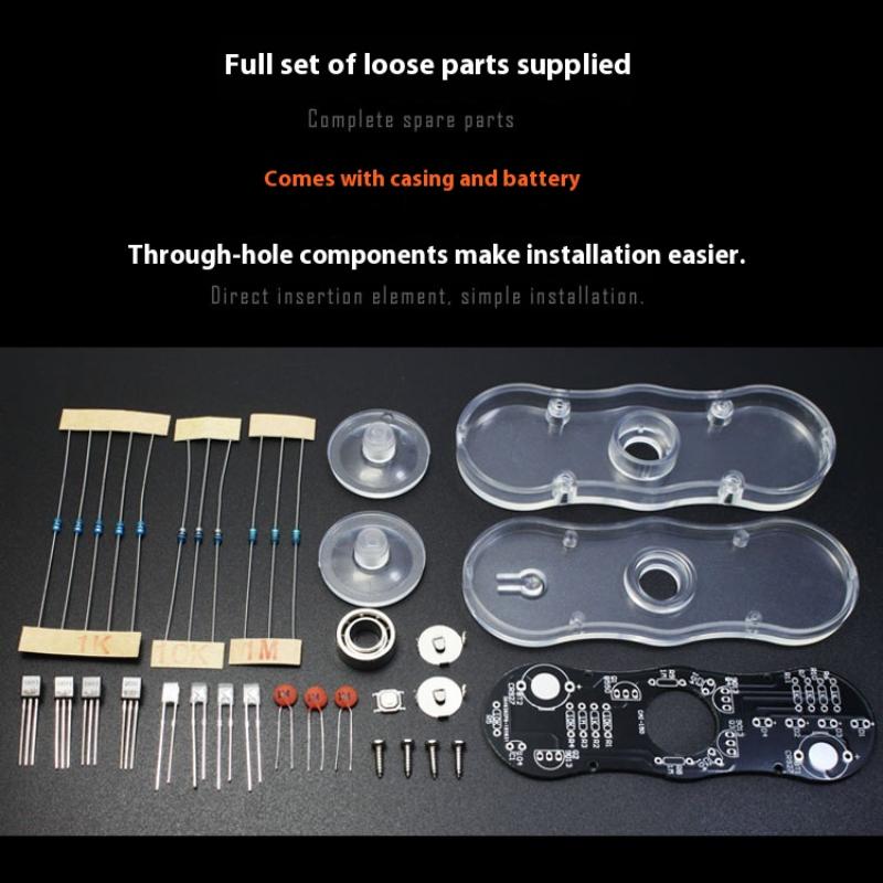 LED Rotující Gyroskop DIY Kit SMD Pájení POV Rotace Barevná Dioda Světelný Tréninkový Gyroskop Kit Sada pro Pájecí Praxi