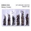 Long Bag Nail Art Jewelry Glass Flat Bottom Diamond Nail Art Diamond Nail Art Jewelry Mixed