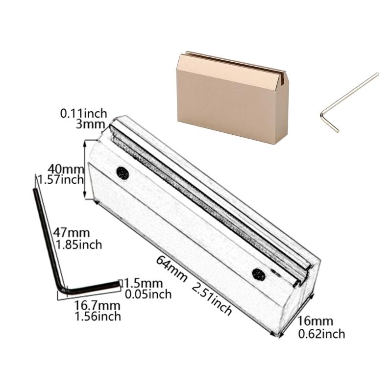 Guitar Fret Pressing Guitar Bass Tool Guitar Repair Tool Aluminum Guitar Fingerboard Fret Press Luthier Tool Fret Caul