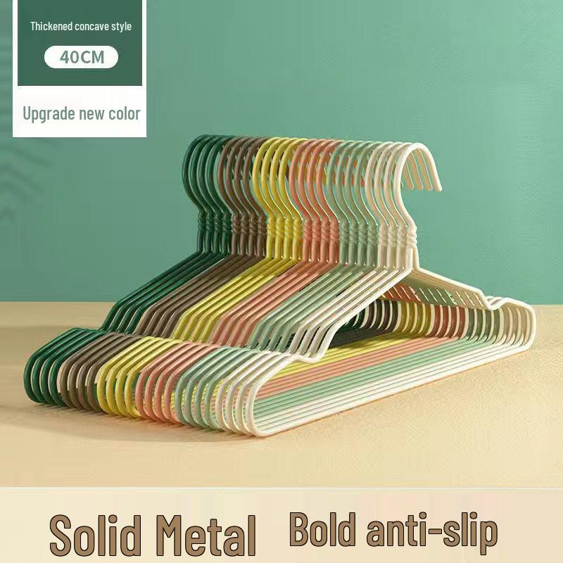 Thickened Non-Slip Adult & Children s Clothes Hanger with No Trace or Bulge 10 pieces