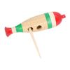 Wooden Guiro Percussion Instrument Fish Shaped Early Education Tool Gift for Kids Children