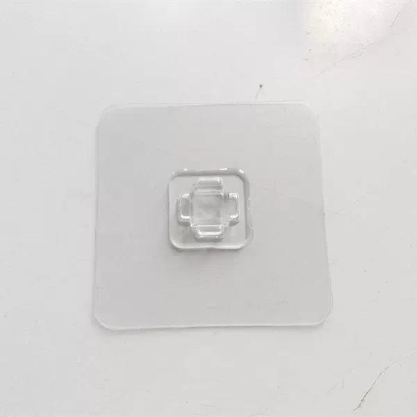 Transparent Acrylic Strong Adhesive Hook Sticker Shelf - No-Punch, Traceless Brushed Buckle