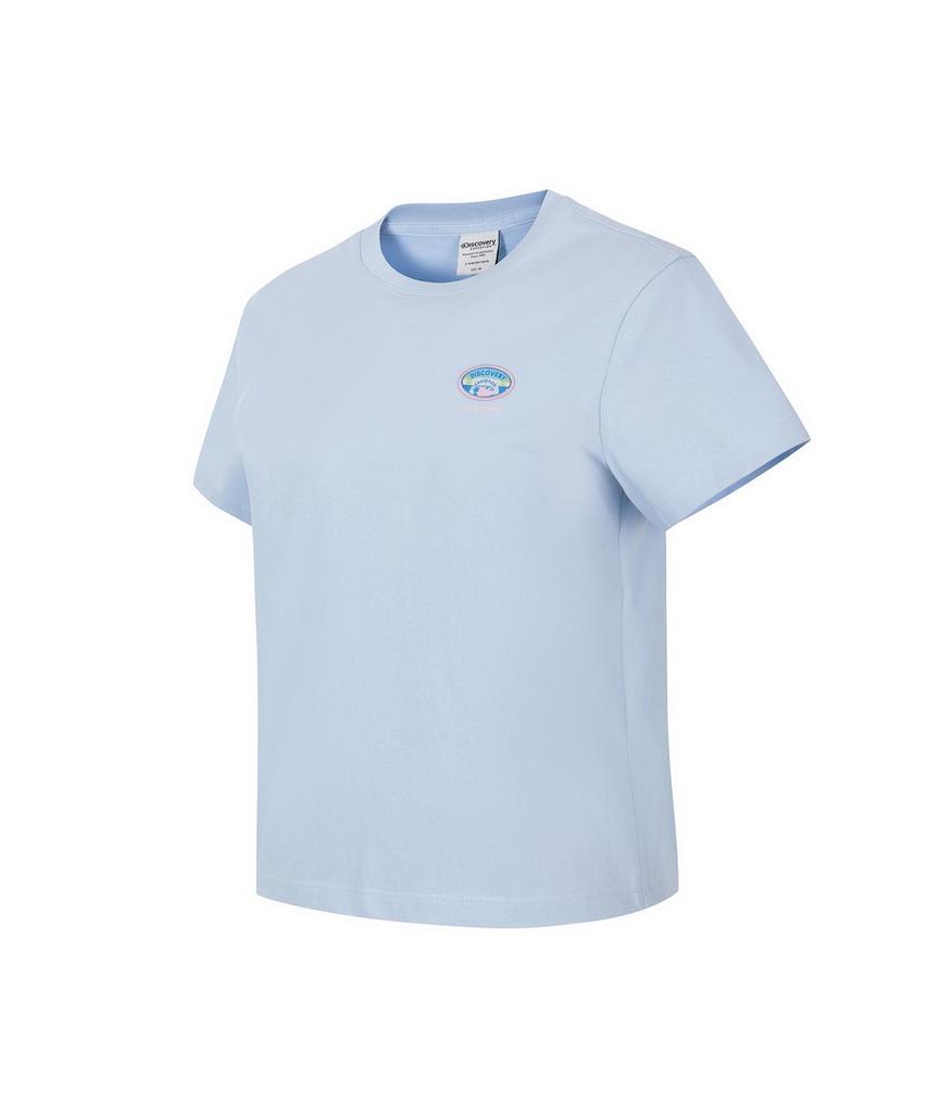 DISCOVERY EXPEDITION Women'S Freshvent Boat Wappen Short Sleeve T-Shirt (L/Blue)
