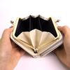 Hiroko Koshino Femme Bifold Wallet with Clasp Large Popular Brand Women's Closure, Two-Tone Design, Capacity, (Black)