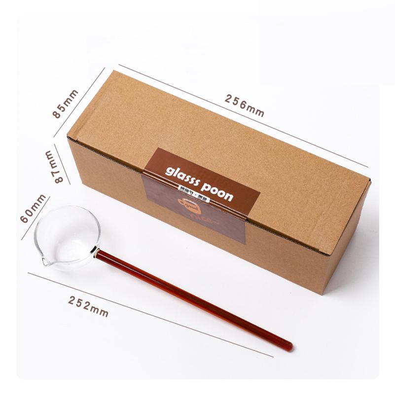 Creative Milk Coffee Dessert Glass Spoon Ice Cream Dessert Scoop Tea Stirring Cocktail Teaspoon Handmade Sharp Mouth Soup Spoon
