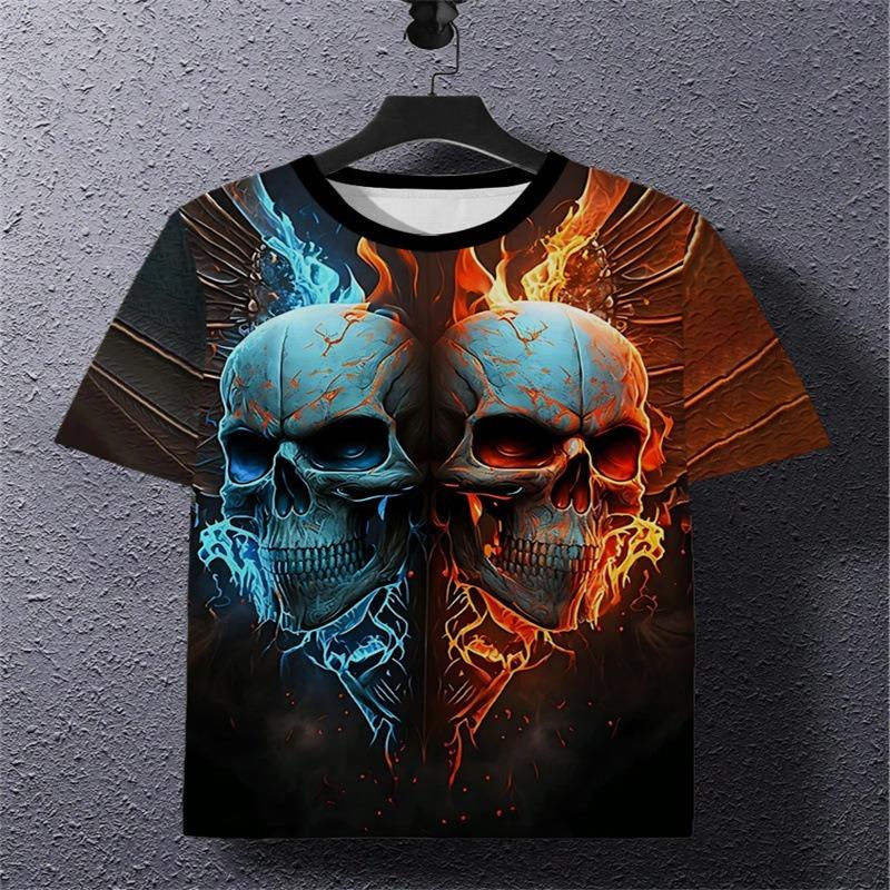 Spring Men's Shirt Short Sleeved Fashion Daily Casual 3D Sports T-shirt