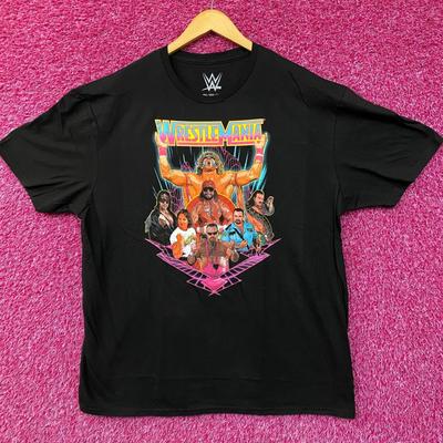 WWE Wrestlemania Wrestler Retro Poster T-Shirt