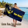 Fenerbahçe FC Design Beach Towel Custom Text Large Towel for Beach Vacation