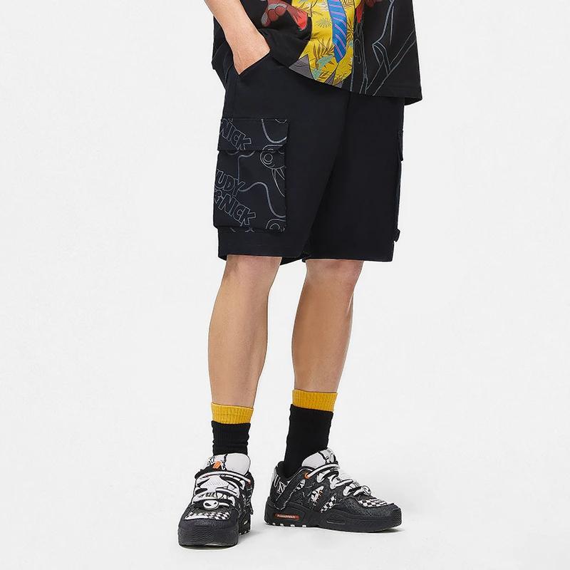 Li Ning X Disney Samarbeid Zootopia Serien Tegneserieprint Casual Shorts Herre Shorts Svart AKST243-2