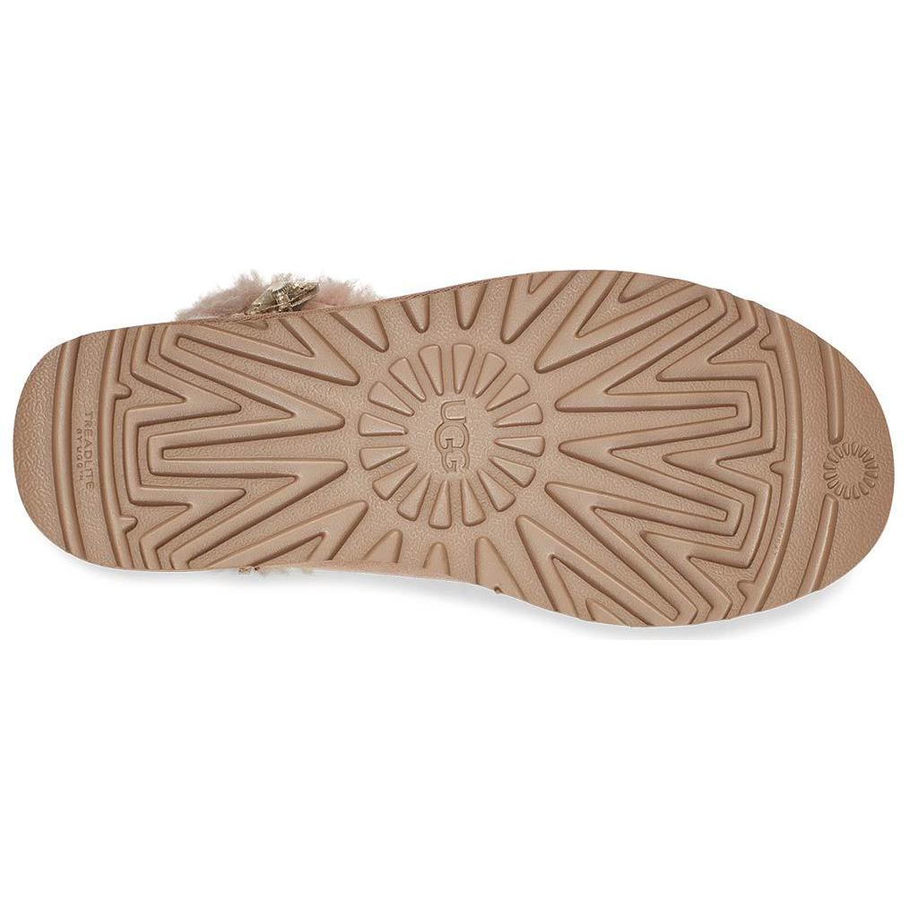 UGG Bailey Mini Button Gold Bling Warm Comfortable Short Snow Boots Women boots Brown 1118998-ARGL