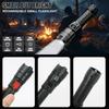 Ultra Bright LED Flashlight Type-C Rechargeable Long Range Zoom LED Torch Outdoor Emergency Camping Fishing Lantern