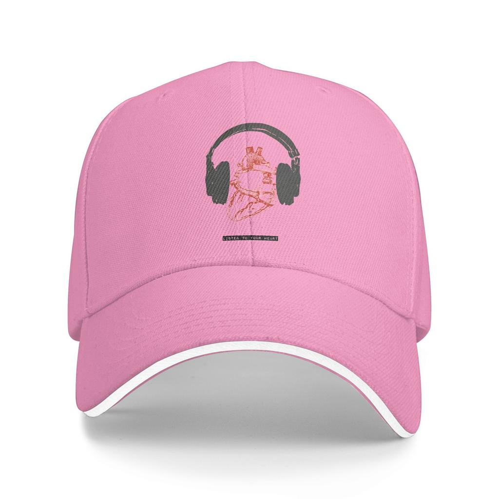 Listen To Your Heart Casual Baseball Cap  Hunting Camping Hip Hop Hats Summer Breathable Men Women Fashion Snapback Cap