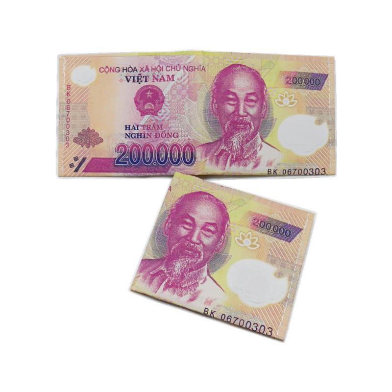 Men's Creative Wallet: Currency Print Canvas Card Holder, Customizable Designs Available