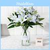 Flower Silk Lily Stems For Home Office Decor Gift For Valentines Day Christmas Party