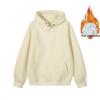 Men’s 500G Heavyweight Button-Up Hoodie: Autumn/Winter Trendy Brand, Loose Fit, Solid Color, Versatile American Style.