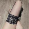 Thigh High Stockings with Antiskid Silicone Lace Top Silk Stays Up Pantyhose Women Over The Knee Socks Cosplays Costume