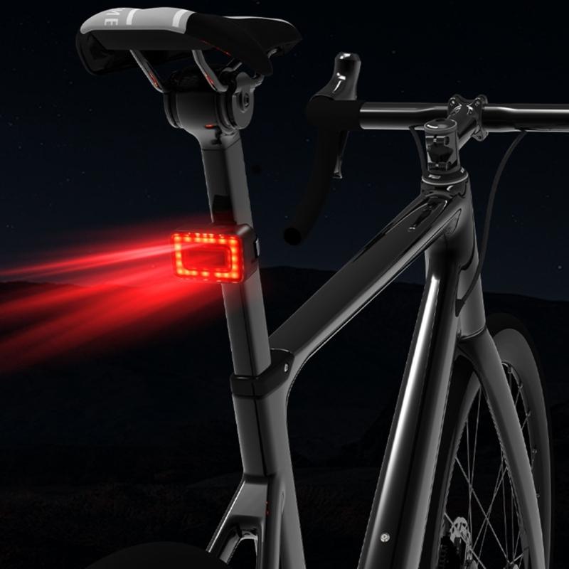LED Bicycles Smarts Radars Rear Light Rechargeable Bike Radars Warning Light 1500mAh Bikes Taillight for Night Ridings