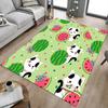 1PC Cat Watermelon Non-Slip Floor Carpet Compatible for Office&Living Room&Bedroom&Dining Room - Flat-Weave Machine-O373