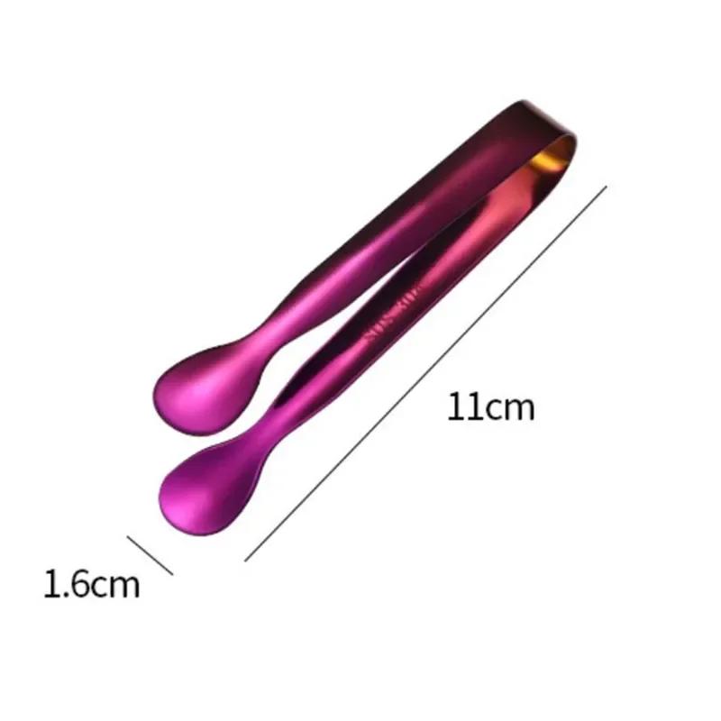 

Small BBQ Bar Mini Sugar Tongs Mini Serving Tongs Ice Clip Small Kitchen Tongs for Tea Party Coffee Bar Utensils фиолетовый