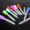 5/10PCS Random Color 5ml Silicone Pipette School Lab Experiment Supplies Dropper Feeding Medicine Liquid Eye Ear Pipette Dropper