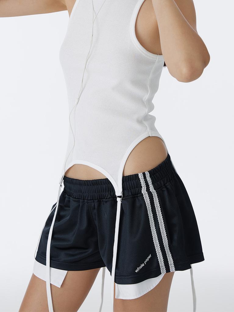 Holpeipeo Race Line Track Shorts (Black)