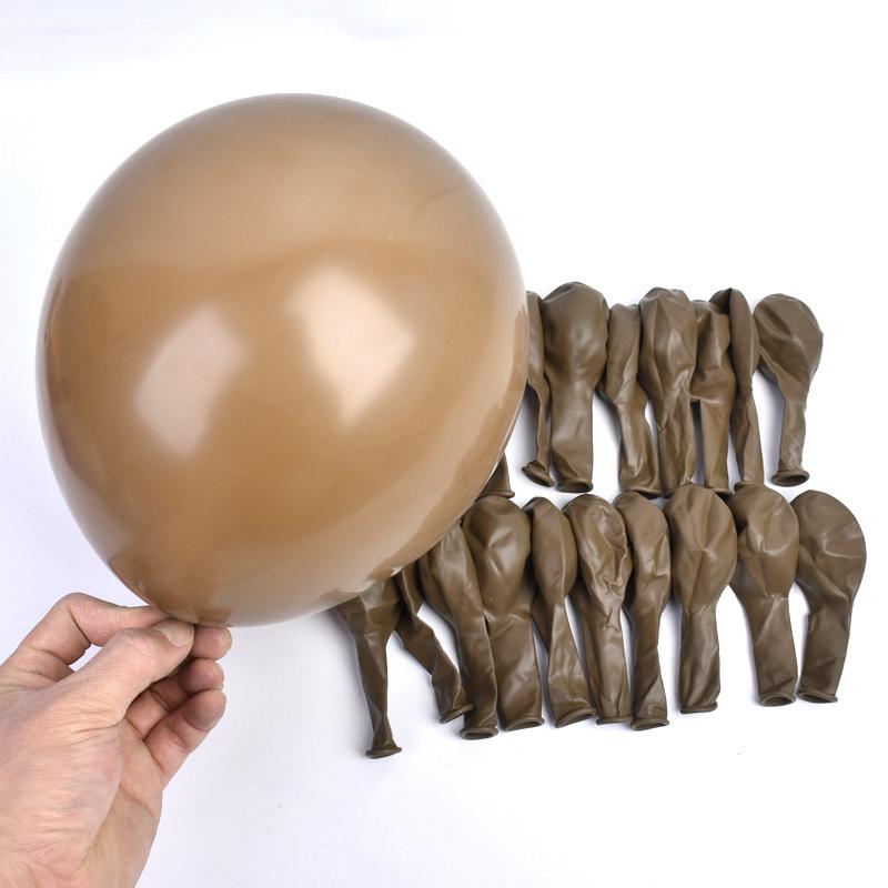 Coffee Brown Beige Balloon Garland Arch Kit Baby Shower Rustic Wedding Decoration Engagement Boy Girl Birthday Party Supplies Baptism Christenin