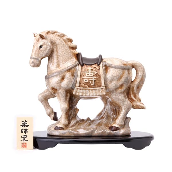 

Якусигама (Якуши) Старая фигурка лошади Якуси на удачу в коробке из дерева павловнии [41-K] 2026 год Рейва 8 Зодиакальная лошадь Новогоднее украшение Благоприятный талисман