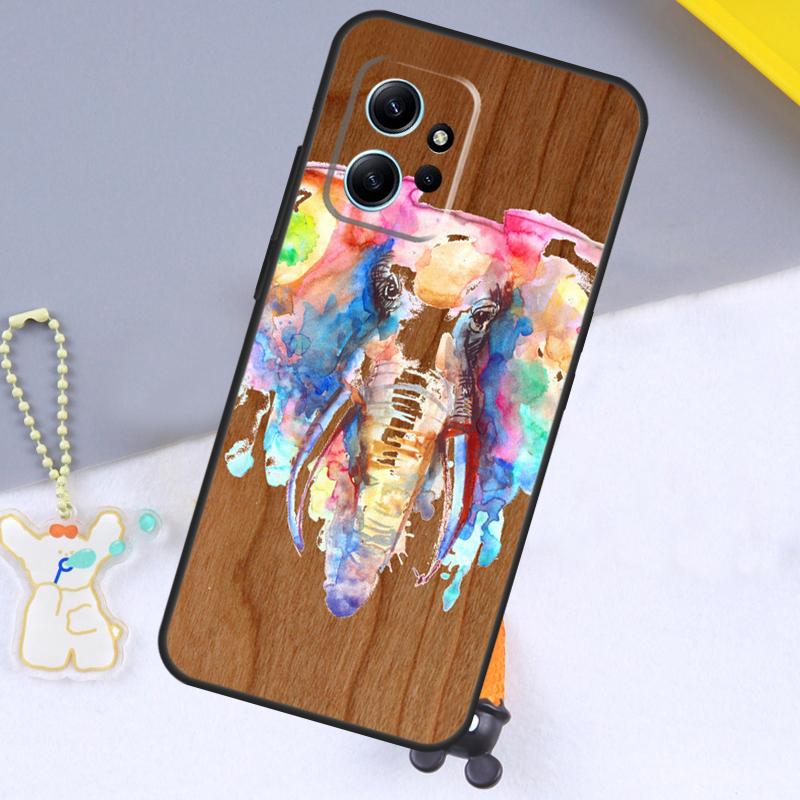 Natural Bamboo Wood Animal Print For Xiaomi Redmi 12 9C 10C 12C 13C Case For Redmi Note 12 Pro 11 8 9 10 Pro 9S 10S 11S 12S