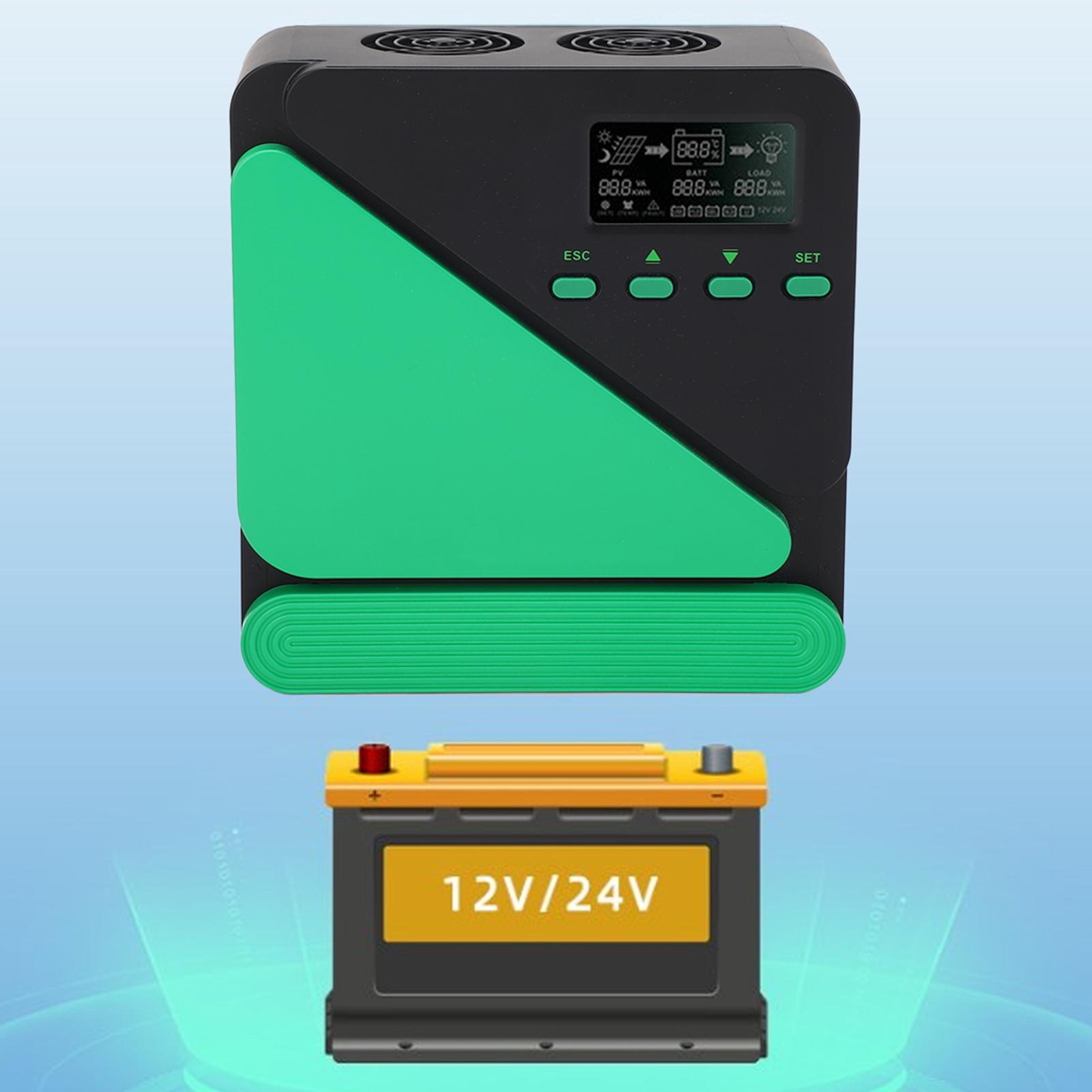

MPPT Solar Charge Controller 12V 24V Auto Solar Panel Regulator with Backlight LCD Display Double 5V 3A USB Port 30A