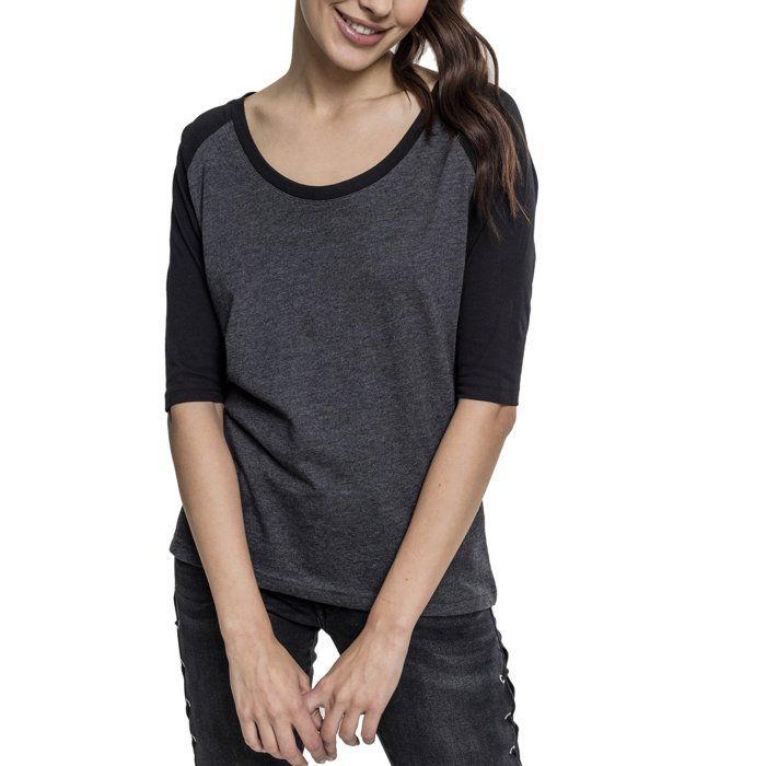 Urban Classics Ladies - 3/4 RAGLAN Longsleeve Top Shirt