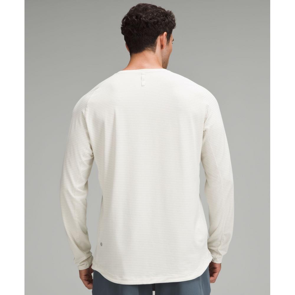 Lululemon License To Train Long Sleeve Shirt Heathered Bone
