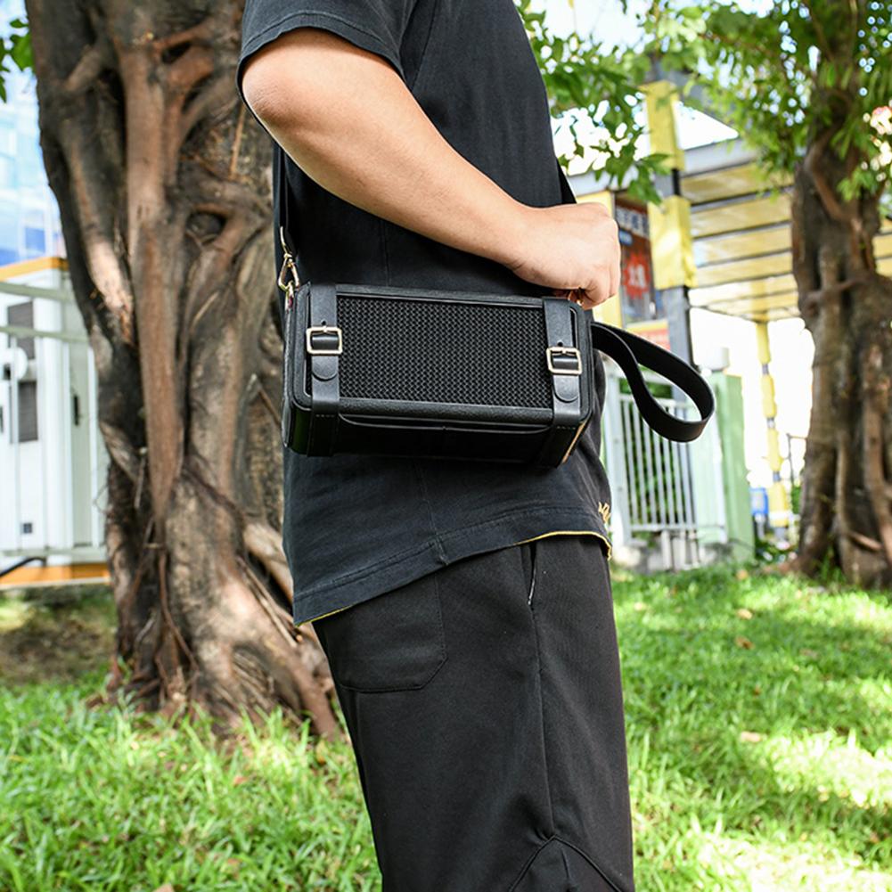 PU Travel Carrying Strap Case with Adjustable Shoulder Strap Travel Protective Speaker Case Cover for Marshall Middleton Speaker