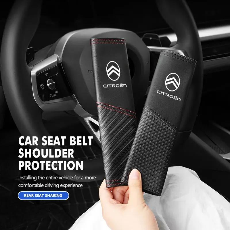 Car Seat Safety Belt Shoulder Cover Spliced Protective Cover For Citroen Grand Berlingo Jumper Celysee Xsara Picasso Aircross amt123