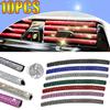 10Pcs Car Air Conditioner Outlet Decorative Strips Wholesale Colorful Diamond U Shape Rhinestone Clip Sticker Auto Accessories