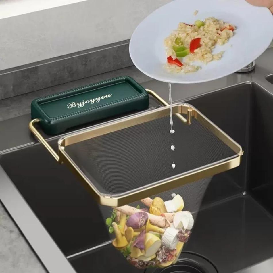 1 Pcs Home Kitchen Tool Triangle Sink Strainer Mesh Bag Rack Disposable Sink Strainer Bags Drain Net Waste Food Dust Filter Bags