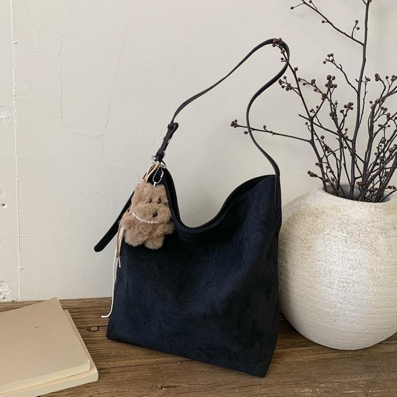 Large-capacity Bucket Bag, Retro Casual Tote Single-shoulder Crossbody Large Bag