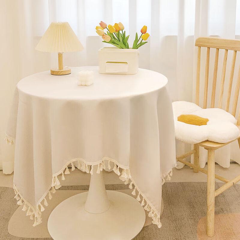 

Li Shen Luxury Cotton Linen Tassel Tablecloth 140x200cm