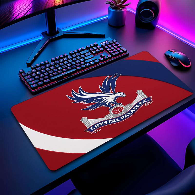 Crystal Palace Football Print Mouse Pad Non?Slip Rubber Desk Mat Waterproof Gaming Mousepad For Laptop Office Desktop