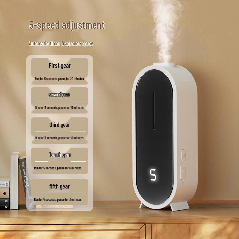 USB Wall-Mounted Automatic Aroma Diffuser with Ambient Light and Timer for Home, Hotel, and Commercial Use