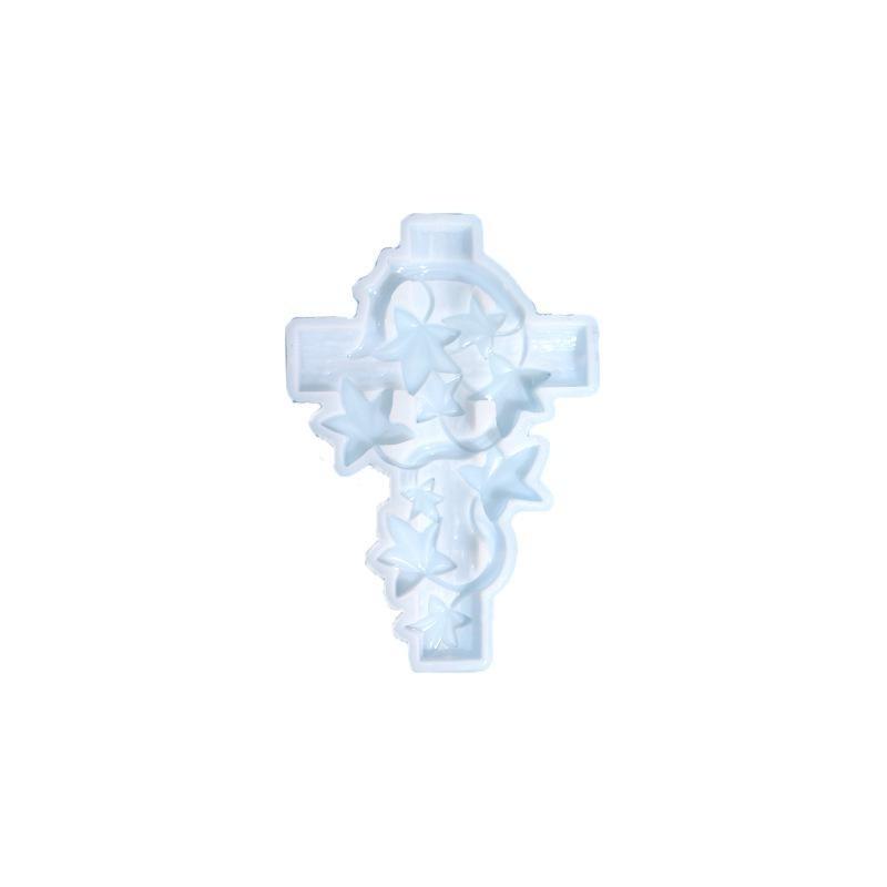 Halloween Vine Cross Mold Decor Wall Home Decoration Green Rattan Vine Cross Mold Silicone Molds DIY Handmade Mould