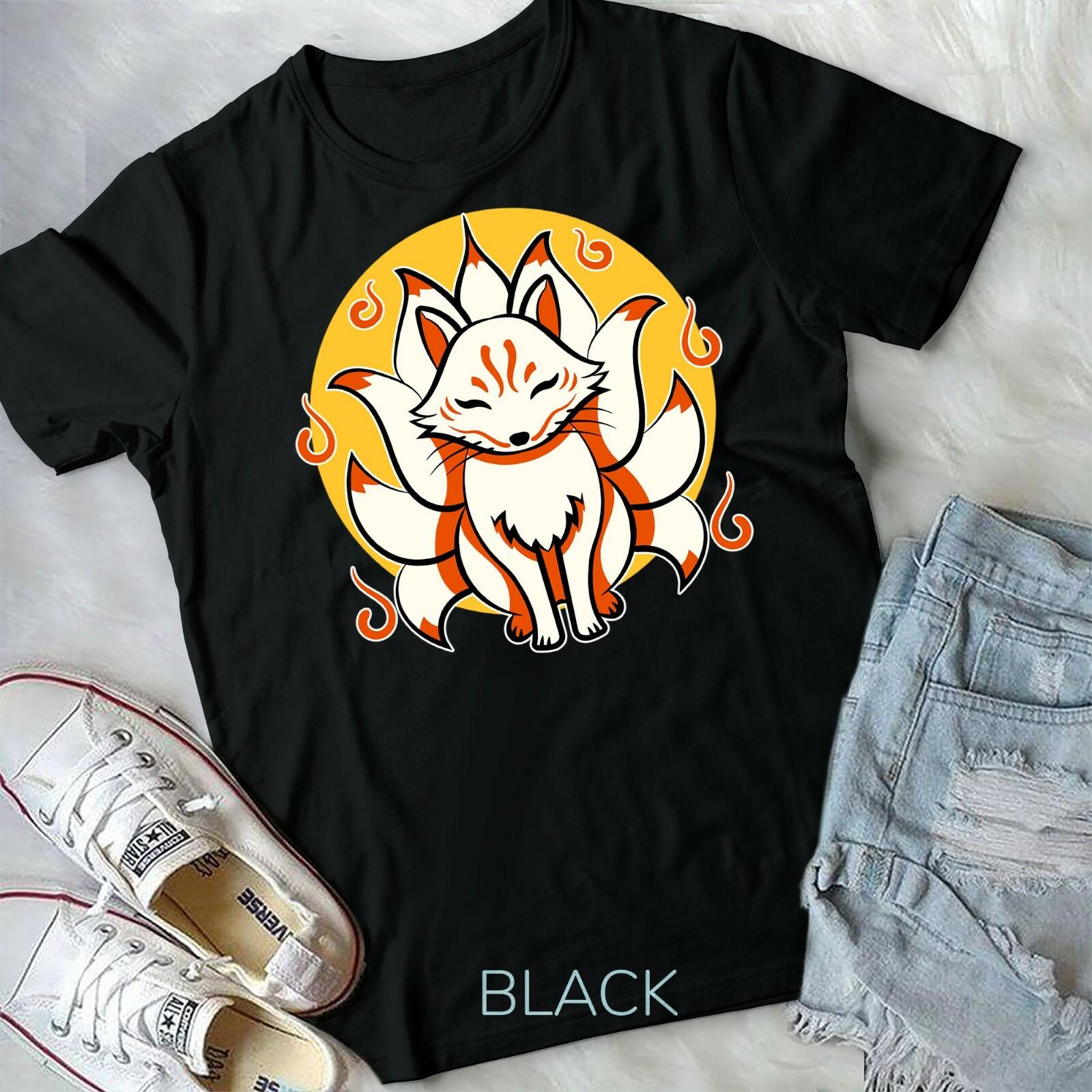 Kitsune Japanese Kami Inari Fox protector Tempel Shrines Unisex Form T-shirt XXL