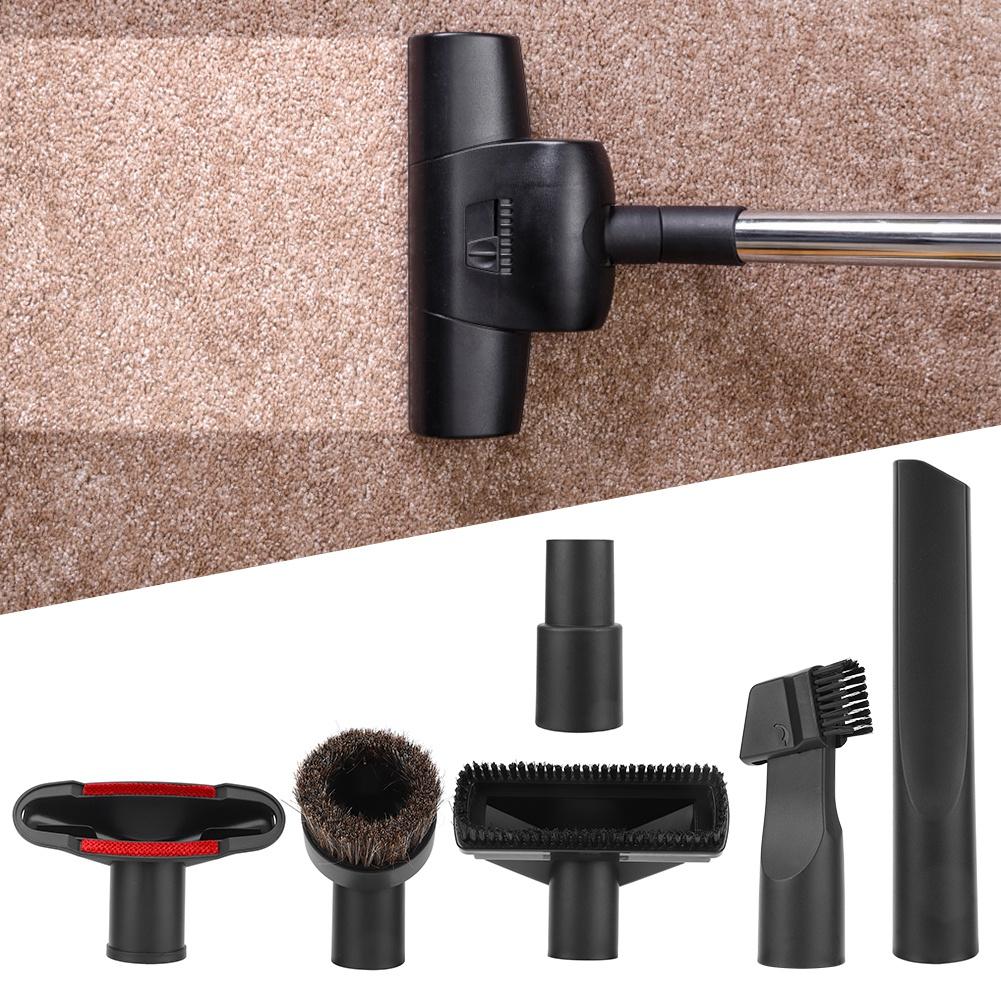 6 Piece Vacuum Clner Accessory Kit/,   ABS Brush Adapter Set Thorough Clning, Converts from 32mm To 35mm, Idl for Corners, Countertops and