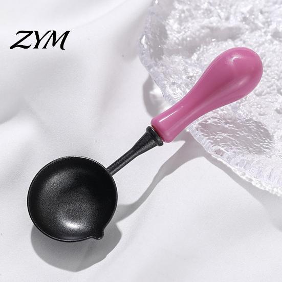 Wax Stamp Accessories Seal Spoon with Ergonomic Handle, Non-Stick Sealing Melting Spoon, Tool Warmer for Envelope & Letter Art Crafts Card Making