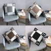 Modern H Letter Throw Pillow Cover With Striped Fabric For Home Decor