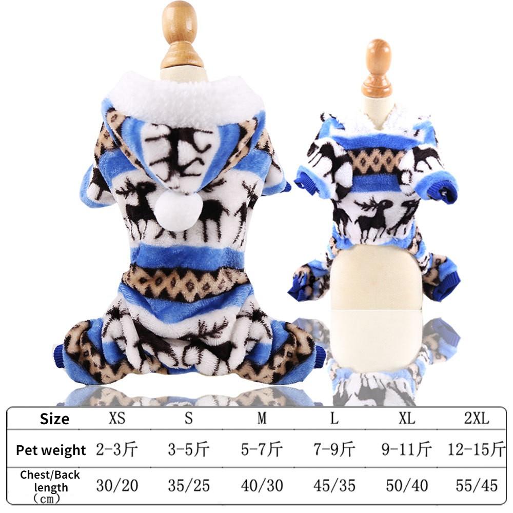 2025 Hoodies Dog Clothes Pet Cat Christmas Winter Sweatshirt Chihuahua Dog Coat Clothing Winter Pet Puppy Clothes Vest Jacket