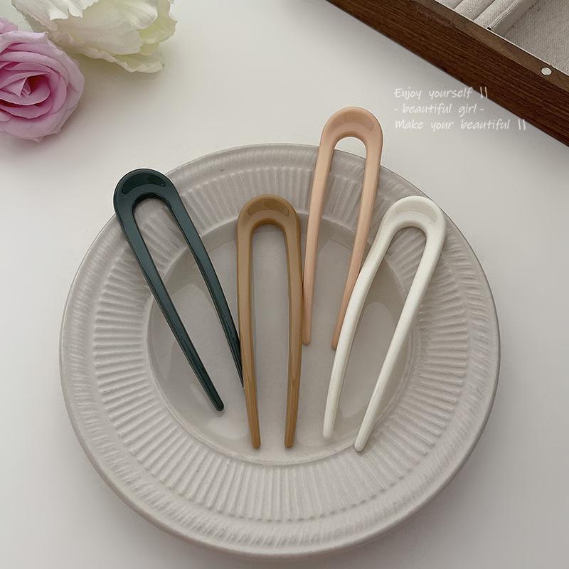 Elegant High-End U-Shaped Chinese Hairpin for Women - Daily Versatile Design
