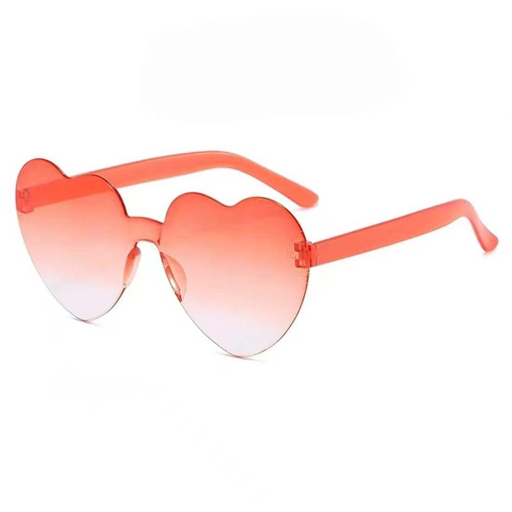 Fashion Jelly Gradient Heart-Shaped Lenses Sunglasses For Women Girls Colorful Sun Glasses Summer Outdoor Goggles UV400